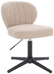 HR193CROSS Scaun Latte Boucle cu Bază Neagră