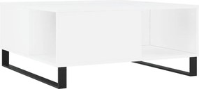 vidaXL Măsuță de cafea, alb, 80x80x36,5 cm, lemn prelucrat