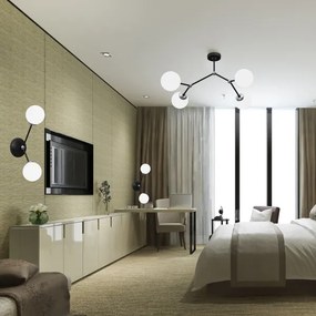 Lustră aplicată JOY 4xE14/40W/230V negru/crom lucios