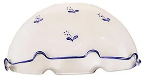 Abajur universal de rezervă din sticlă NONNA E27 d. 20 cm alb/albastru