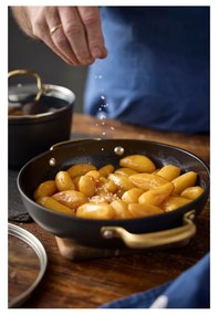 Oală cu capac/cu suprafață antiaderentă din aluminiu 2,6 l adecvată pentru plita cu inducție – Holm