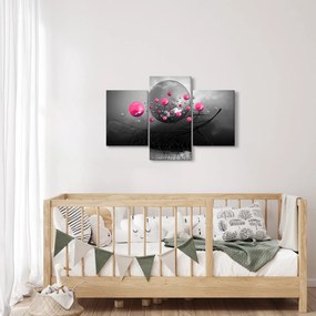 Tabloul cu bile abstracte roz (90x60 cm)
