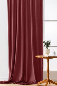 Draperie opaca visiniu VELVET 135x250 cm Sistem de agatare: Inele metalice