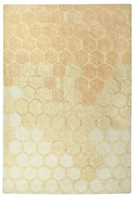 Covor galben ocru lavabil/țesut manual din bumbac 140x200 cm Sweet Honey – Lorena Canals