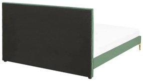 Pat matrimonial 140 cm LIMO (poliester) (verde închis) (cu somieră). 1022886