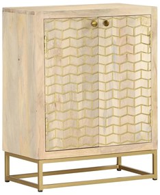 vidaXL Dulap cu 2 uși, 55x30x70 cm, lemn masiv de mango