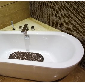 Spirella Suport antiderapant pentru cadă GALETS,maro, 99 x 39 cm