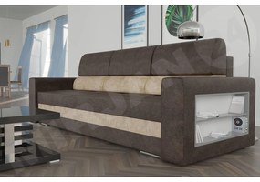 Canapea extensibilă Carona (maro + Bej) (cu sp. depozitare). Promo -17%. 1105425