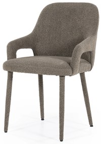 Scaun Fika din tesatura maro