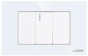 Intrerupator Simplu Cap Scara Mecanic 1M si 2 Taste False LUXION cu Rama din Sticla, Standard Italian, 3M