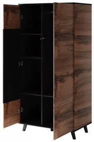 Dulap Random S-1 stejar wotan/negru