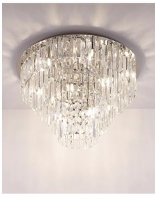 Plafonieră MAXLIGHT C0137 MONACO 15xG9/40W/230V d. 60 cm crom