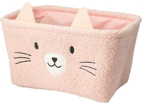 Set de coșuri de depozitare Hatu pentru copiiPisică, 2 bucăți, roz