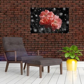 Tabloucu floare roz (90x60 cm)