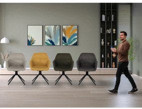 Set de scaune de sufragerie cu mecanism deîntoarcere HC-536 CRM2, 2 buc.