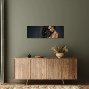 Tablou - Portretul unei femei seducătoare (cu ceas) (90x30 cm)