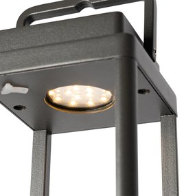 Lampă de masă pentru exterior gri închis cu LED reîncărcabilă - Yara