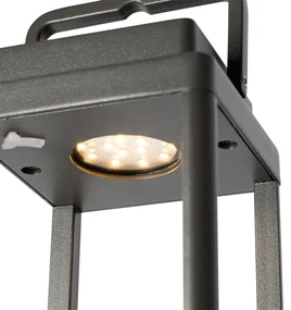 Lampă de masă de exterior gri închis cu LED reîncărcabil - Yara