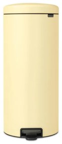 Cos de gunoi cu pedala Brabantia NewIcon 1008852, 30 L, Inchidere usoara, Baza antiderapantă, Galben