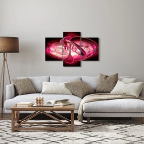 Tabloul cu fractali roz (90x60 cm)