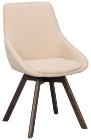 Scaune de dining bej 2 buc. Alison – Rowico