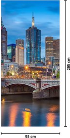 Fototapet pentru ușă - Orașul Melbourne (95x205cm)