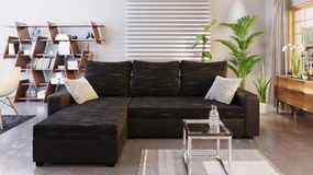 Colțar Triplite (Negru șuvițat + Negru) (S). 1025916