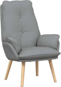 vidaXL fotoliu Gri deschis 69 x 74 x 93 cm Țesătură și placaj