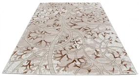 Covor modern bej maro MERO 200x300 covor pentru living sau dormitor