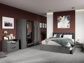 Set mobila dormitor complet Gri Antracit Stone C14