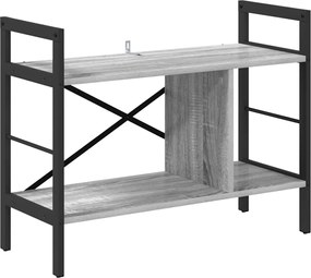 vidaXL Raft pentru cărți Gri Sonoma 75 x 30 x 58,5 cm Lemn compozit