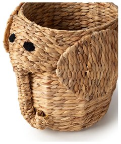 Coș de jucării pentru copii în culoare naturală din zambilă de apă ø 30x35 cm Elephant – Compactor
