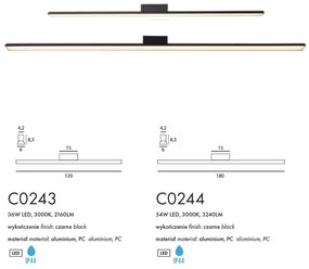 Plafoniera LED stil minimalist IP44 Tampa 120cm