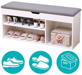 Banca de depozitare pantofi cu sezut captusit