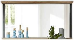 Oglinda JASMIN, gri grafit/stejar artisan, PAL, 142x16x74 cm