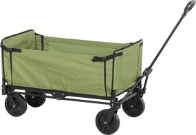 Outsunny Căruț de grădină pliabil 130 L căruț de transport sac detașabil mâner telescopic rotativ 90 x 50 x 60 cm negru | Aosom Romania