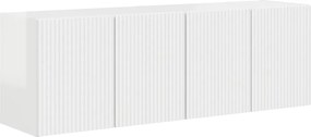 vidaXL Dulap TV de perete Pe perete 2 pcs Alb lucios 59,5 x 31 x 40 cm