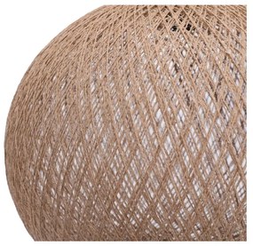 Lustră bej cu abajur din iută ø 38 cm – Opviq lights
