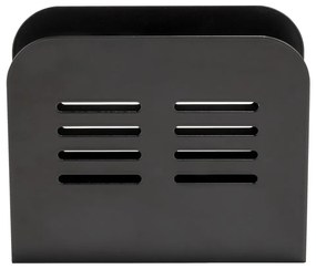 Suport pentru șervețele Wenko Black Outdoor Kitchen Baco, negru