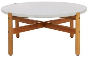 Masă de cafea Terracina acacia/terazzo, natural ø84,5x38,5 cm