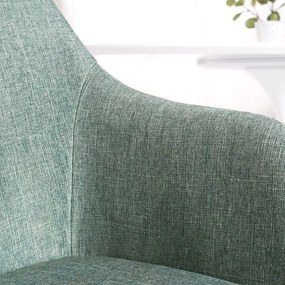 Set 2 scaune cu brate design nordic Scandinavia verde A-36827 VC