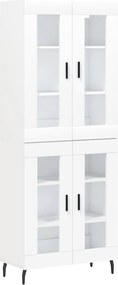 vidaXL Dulap înalt, alb, 69,5x34x180 cm, lemn compozit
