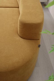 Canapea modulară din spumă cu memorie HD – 200x110x70 cm – design premium și confort inteligent (Culoare: Mustar)