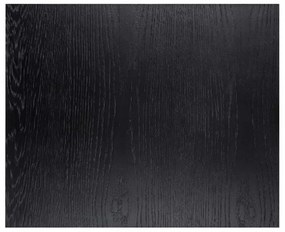 Masuta de cafea dreptunghiulara din stejar si metal Oakura 65x55x45 cm neagra