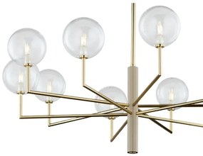 Lustră pe tijă Jupiter 1976 FEME 10xG9/10W/230V auriu