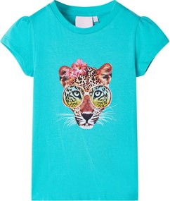 vidaXL Tricou pentru copii, verde mentă, 128