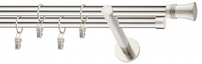 Galerie dubla PICIOR UNIVERSAL - CAPRI- dubla 19/19 - INOX (Alege marime: 300 cm)