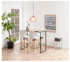 Masă bar Actona Seaford, negru - maro