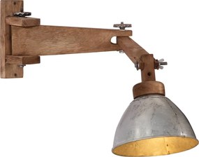 vidaXL Lampă de perete 25 W, argintiu vintage, E27