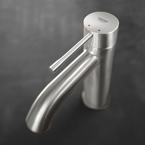 Baterie lavoar Grohe Essence S monocomanda crom periat Supersteel fara ventil